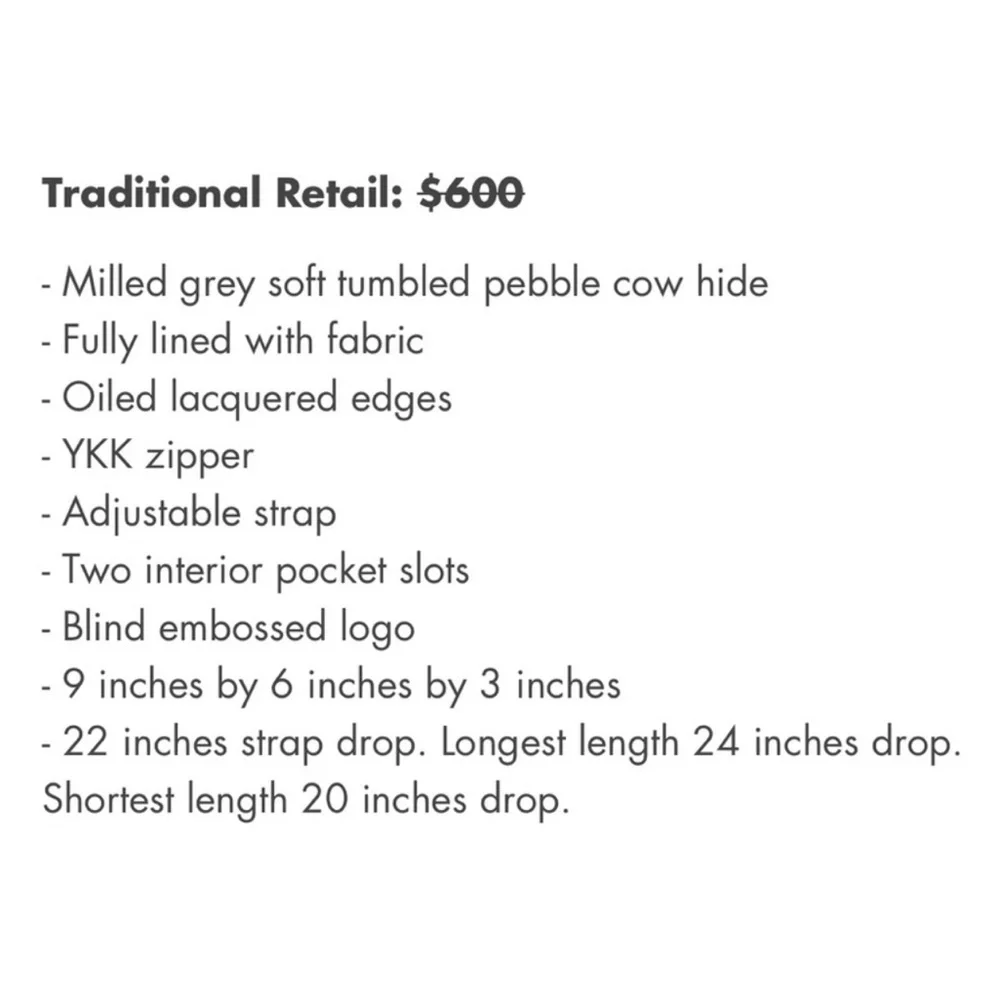 Article & Goods leather camera bag - Picture 10 of 10